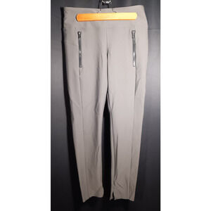 Athleta Stellar Tight Pants Women’s Small Petite Olive Gray Slim Pull‑On Ankle